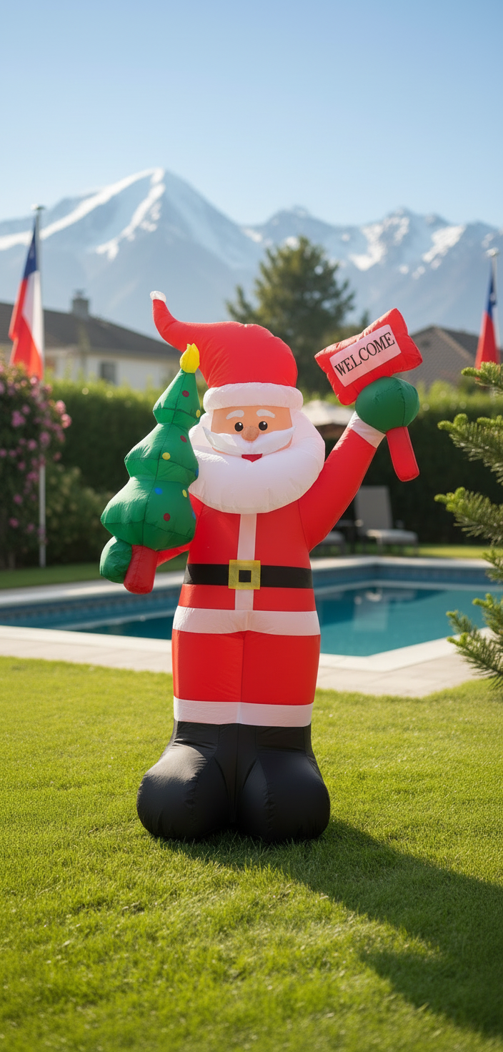 Inflable Santa Claus Navideño – 1,8 metros | Decoración Exterior e Interior